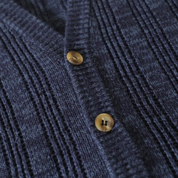 Basic Editions Blue Acrylic Cardigan (L) - Picture 4 of 10